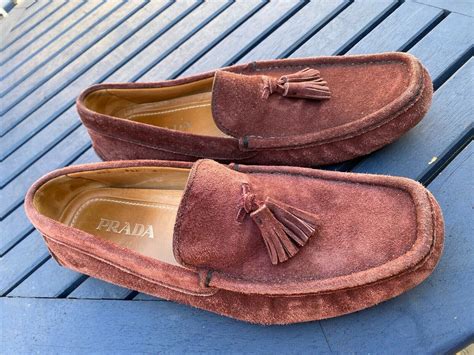 mens slip on shoes maroon prada|farfetch prada slip on.